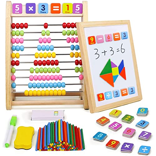 yoptote 100 Abacus Pizarra Magnetica Infantil Giochi Bambini Juguetes Niños 2 3 4 5 Años Abaco Infantil Pizarra Infantil Matematicas Abacos para Niños Primaria Juegos Educativos Niños 2 3 4 5 Años…