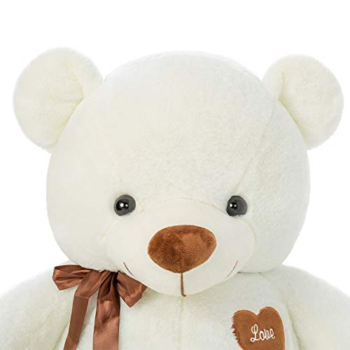 YunNasi Osito de Peluche Gigante Animal de Felpa Grande 100cm/39 Inches Teddy Juguetes de Peluche con Cinta