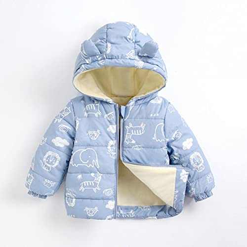 YWLINK Invierno PlumíFero Acolchado Chaqueta NiñAs NiñOs Bebé AlgodóN Abrigo Con Capucha CáLido Manga Larga Color SóLido Plumas Ropa Cosiendo Unisex Arriba Grueso Capa De PlumóN 6 Meses-5 AñOs