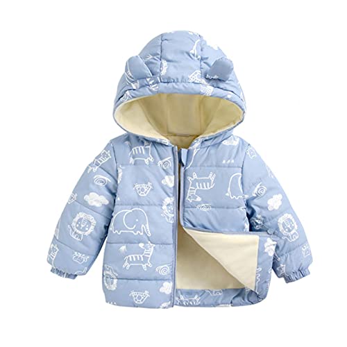 YWLINK Invierno PlumíFero Acolchado Chaqueta NiñAs NiñOs Bebé AlgodóN Abrigo Con Capucha CáLido Manga Larga Color SóLido Plumas Ropa Cosiendo Unisex Arriba Grueso Capa De PlumóN 6 Meses-5 AñOs