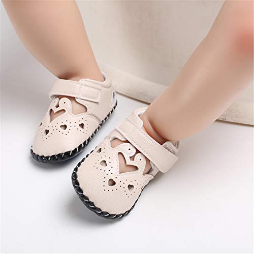 Zapatos Bebe Niña Niño, Zapatillas Bebe Primeros Pasos Animal de Dibujos Lindo Zapato de Cuero PU Zapatos de Casa Diarios Ligero Antideslizante Zapatos Recien Nacido 0-6M