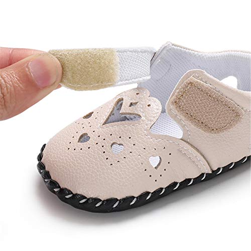 Zapatos Bebe Niña Niño, Zapatillas Bebe Primeros Pasos Animal de Dibujos Lindo Zapato de Cuero PU Zapatos de Casa Diarios Ligero Antideslizante Zapatos Recien Nacido 0-6M