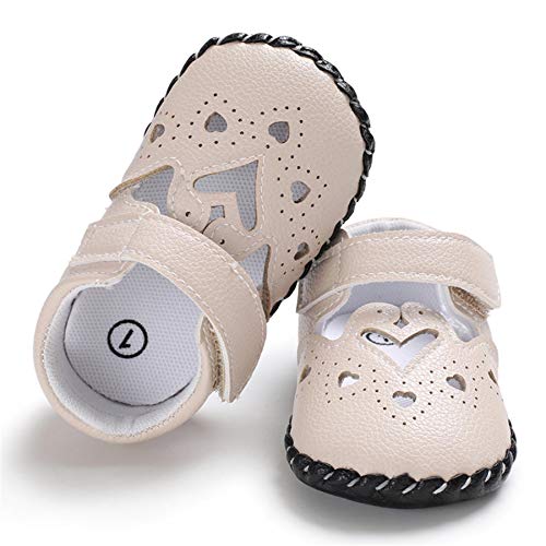 Zapatos Bebe Niña Niño, Zapatillas Bebe Primeros Pasos Animal de Dibujos Lindo Zapato de Cuero PU Zapatos de Casa Diarios Ligero Antideslizante Zapatos Recien Nacido 0-6M