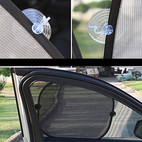 zhppac Parasol Coche Delantero Parasol Coche Lateral Protector Solar de la Pantalla del Coche Coche de Sol Sombra Sombrillas para Ventanas de Coche bebé Side,Free Size