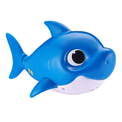 ZURU Robo Alive Junior Daddy Pinkfong Baby Shark Juegos de baño, Color Azul (ZURU Inc 25282B)